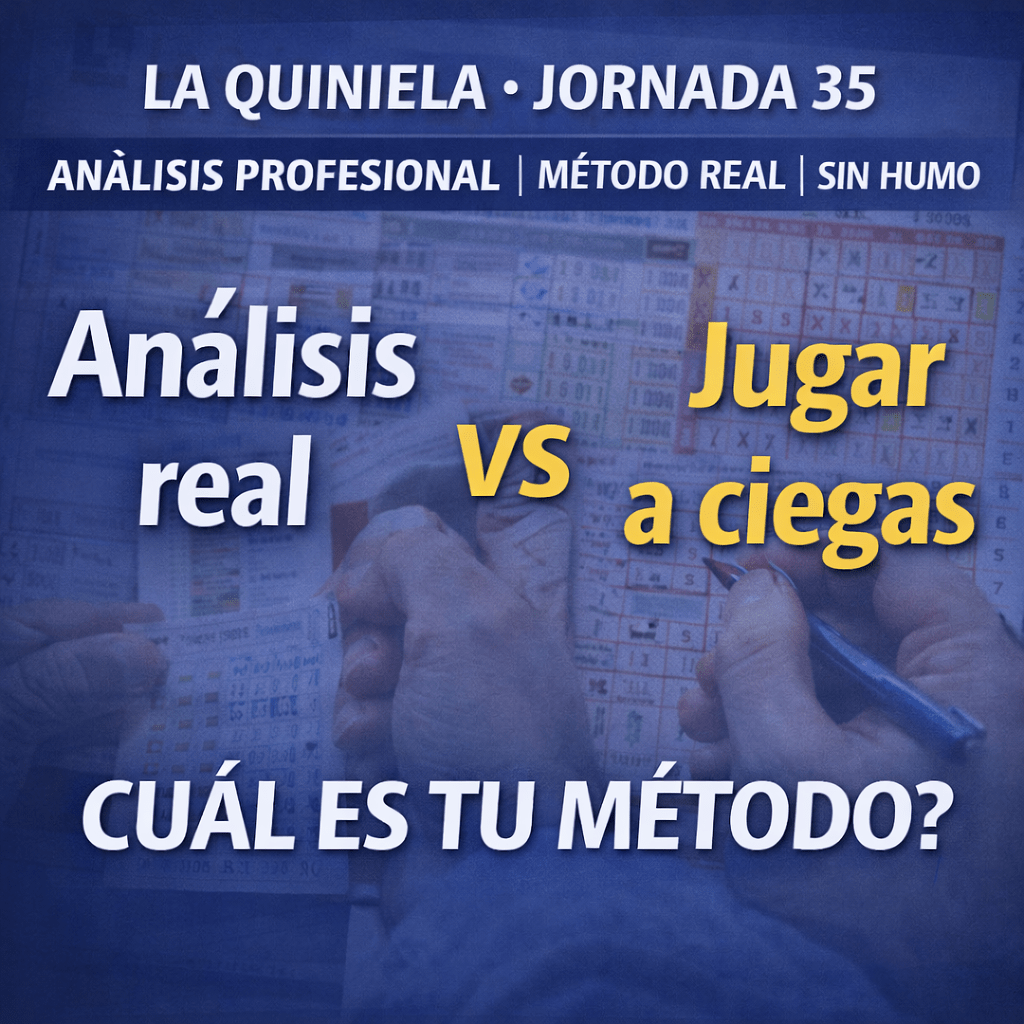 La Quiniela Jornada 35 (17–18 enero 2026): análisis profesional partido a partido, cuotas, riesgos y estrategia de&nbsp;columnas